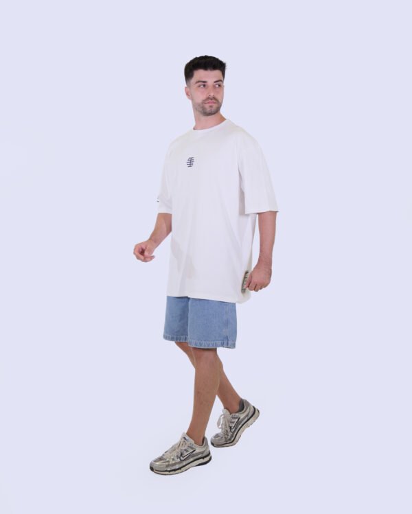 #HEXLOGO Core Oversized T-Shirt – Antique White | STERGA