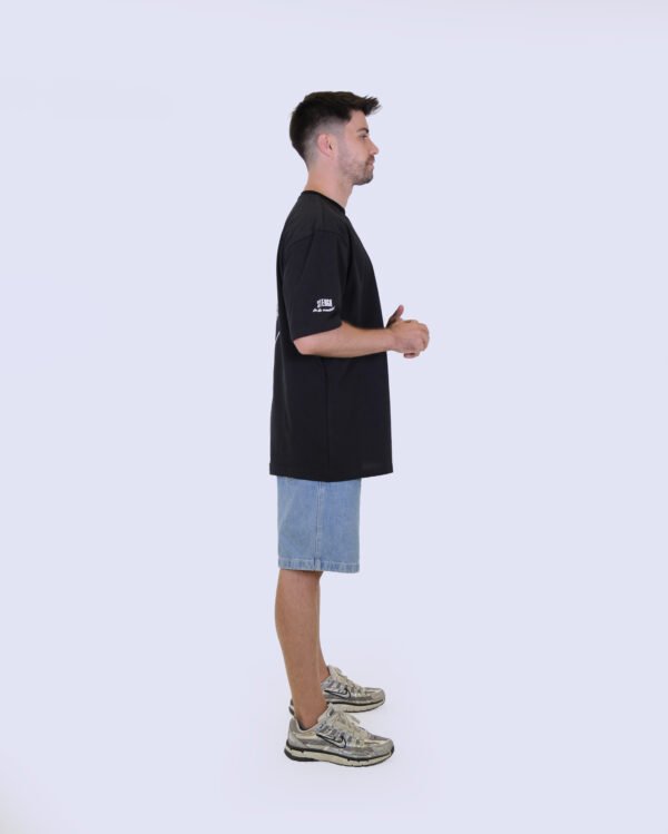 #STERGABRAIN Core Oversized T-Shirt – Jet Black | STERGA