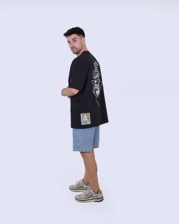 #STERGABRAIN Core Oversized T-Shirt – Jet Black | STERGA