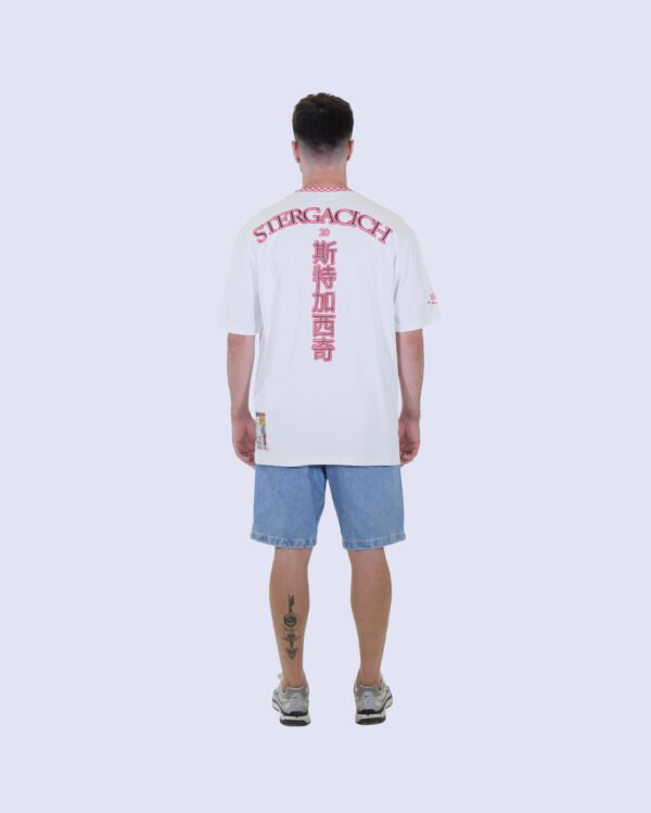 #STERGACICH Core Oversized T-Shirt – Antique White | STERGA