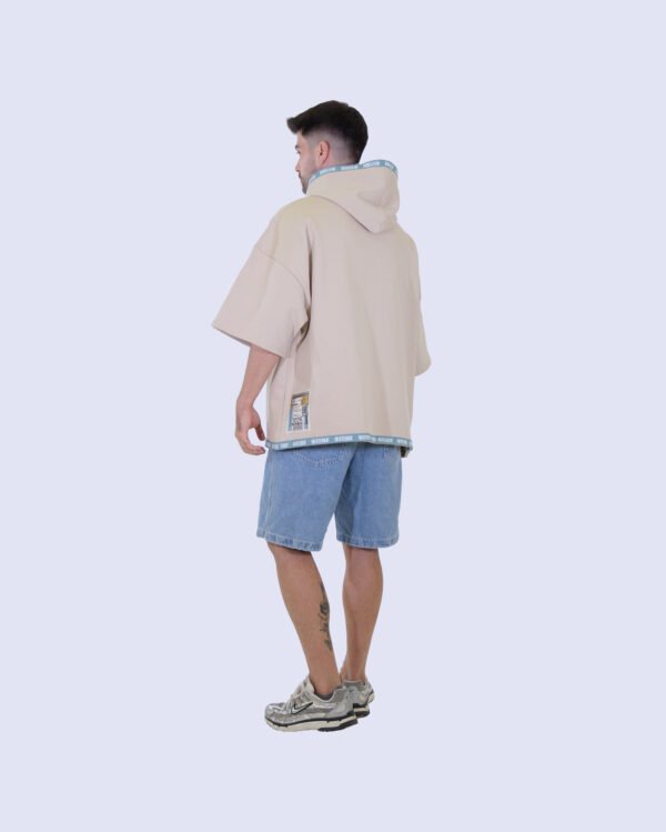 #TOODIE Strip Core Oversized Hoodie – Taupe | STERGA